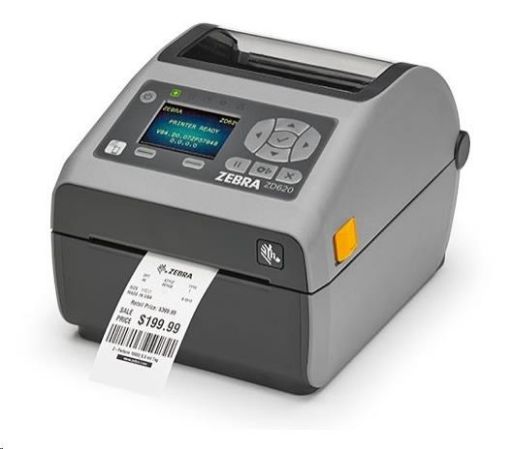 Obrázek Zebra DT tiskárna etiket ZD620d, LCD, 203 dpi, USB, USB Host, Serial, LAN, 802.11, BT, řezačka, ROW