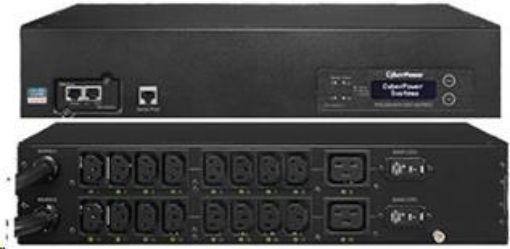 Obrázek CyberPower Rack ATS Dual-Bank Switched, 2U, (16)C13 (2)C19, IEC-60309 32A 3,05m