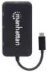 Obrázek MANHATTAN Dokovací stanice USB-C na HDMI/DP/VGA/DVI