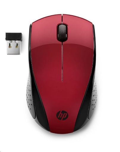 Obrázek HP myš - 220 Mouse, wireless, red