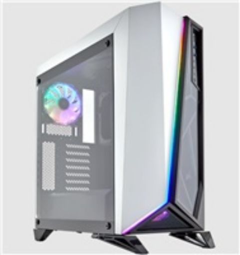 Obrázek CORSAIR case SPEC-OMEGA RGB, Mid-Tower, Gaming case, průhledná bočnice, bez zdroje, bílá