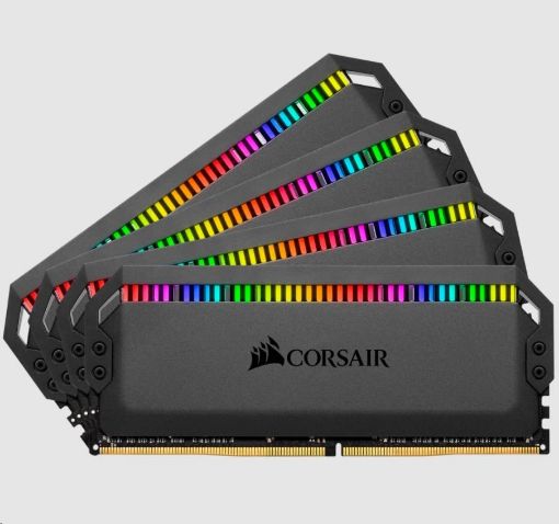 Obrázek CORSAIR DDR4 32GB (Kit 4x8GB) DIMM 3600MHz CL16, Dominator Platinum RGB, černá