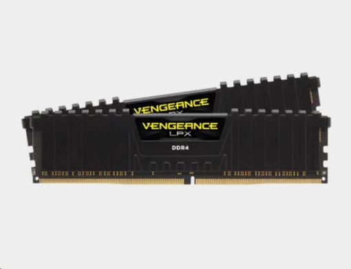 Obrázek CORSAIR DDR4 16GB (Kit 2x8GB) Vengeance LPX DIMM 2666MHz CL16 černá