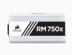 Obrázek CORSAIR zdroj, RM750x 80+ Gold, 135mm ventilátor (ATX, 750W), modulární PSU, bílá