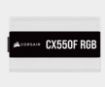 Obrázek CORSAIR zdroj, CX550F 80+ Bronze modulární RGB, 120mm ventilátor (ATX, 550W), bílá