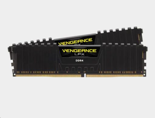 Obrázek CORSAIR DDR4 16GB (Kit 2x8GB) Vengeance LPX DIMM 3600MHz CL18 černá