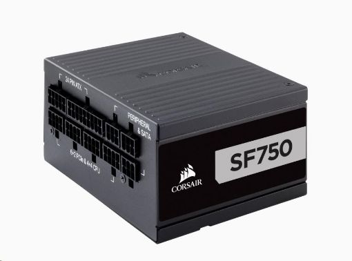 Obrázek CORSAIR zdroj, SF750-80 PLUS® Platinum Certified High Performance PSU (SFX, 750W, Modular)