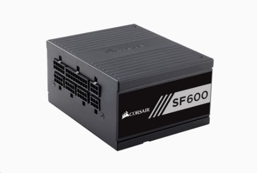 Obrázek CORSAIR zdroj, SF600-80 PLUS® Gold Certified High Performance PSU (SFX, 600W, Modular)