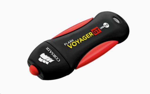 Obrázek CORSAIR Flash Disk 512GB Voyager GT, USB 3.0, černá/červená