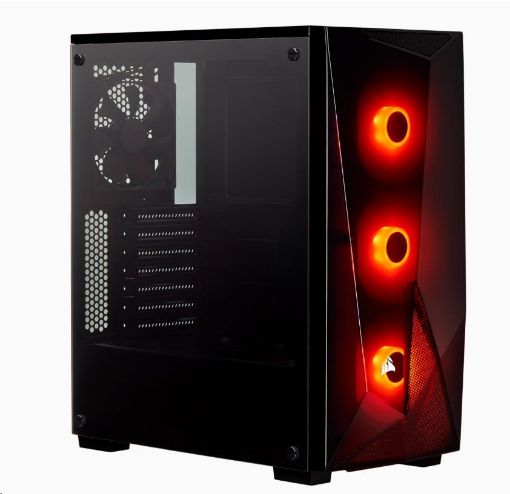 Obrázek CORSAIR case Carbide SPEC-DELTA RGB Tempered Glass, Mid-Tower Gaming, černá, průhledná bočnice, bez zdroje
