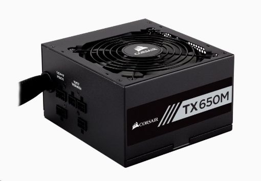 Obrázek CORSAIR zdroj, TX650M-80 Plus® Gold Certified PSU (ATX, 650W, Semi-modular)