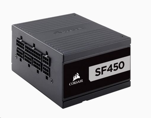 Obrázek CORSAIR zdroj, SF450-80 PLUS® Platinum Certified High Performance PSU (SFX, 450W, Modular)