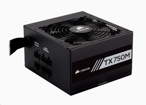 Obrázek CORSAIR zdroj, TX750M-80 Plus® Gold Certified PSU (ATX, 750W, Semi-modular)