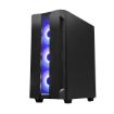 Obrázek CHIEFTEC skříň Miditower Gaming HUNTER, Black, 4x RGB Rainbow Fan, 2 x USB 3.0, side glass