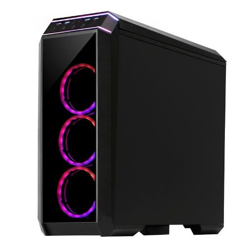 Obrázek CHIEFTEC skříň Miditower STALLION II, GP-02B-500BDF, 500W, 4x RGB Rainbow Fan, 2 x USB 3.0/1x USB 2.0