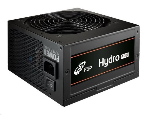 Obrázek Fortron zdroj 500W HYDRO PRO 500, 80PLUS Bronze, 230V, Single rail design, black flat cables,OCP,OVP,SCP,OPP, 12cm