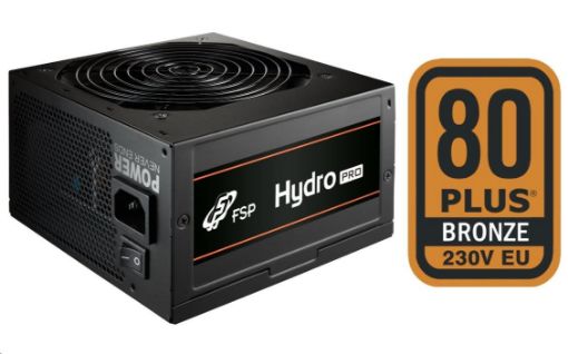 Obrázek Fortron zdroj 600W HYDRO PRO 600 Bulk, 230V, 80PLUS Bronze, Single rail design, OCP,OVP,SCP,OPP, 12cm