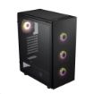 Obrázek Fortron skříň Midi Tower CMT340 PLUS Black, 4 x A. RGB LED fan, průhledná bočnice