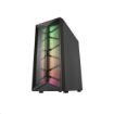 Obrázek Fortron skříň Midi Tower CMT211 Black, A.RGB, průhledná bočnice