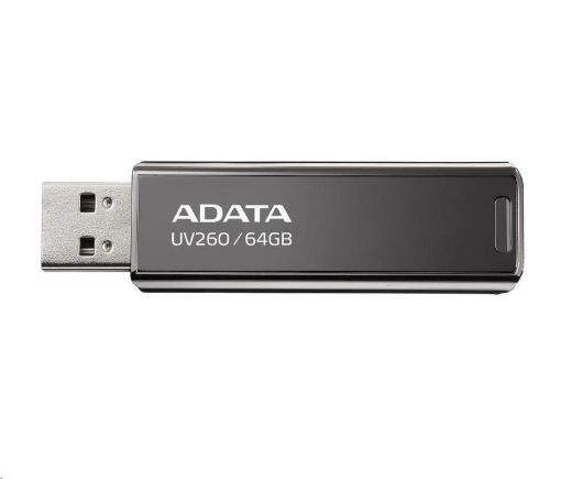 Obrázek ADATA Flash Disk 64GB UV260, USB 2.0 Gen1,  Kovový ,černá