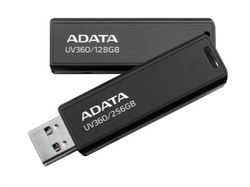 Obrázek ADATA Flash Disk 256GB UV360, USB 3.2 Gen1,  Kovový ,černá