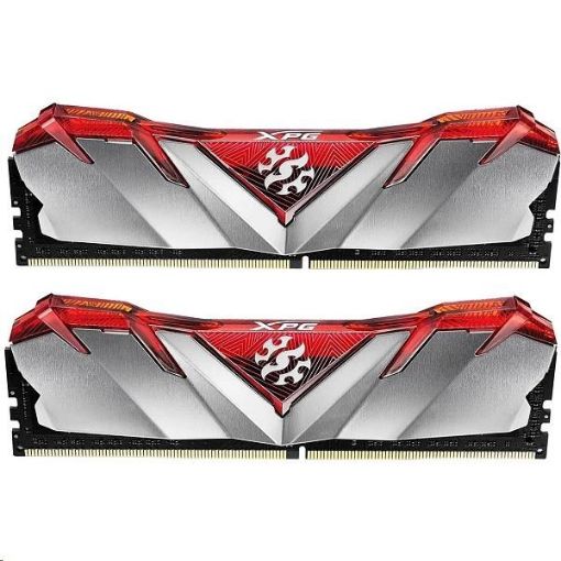 Obrázek DIMM DDR4 16GB 3600MHz CL16 (KIT 2x8GB) ADATA XPG GAMMIX D30 memory, Dual Color Box, Red