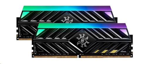 Obrázek DIMM DDR4 32GB 3200MHz CL16 (KIT 2x16GB) ADATA SPECTRIX D41 RGB, -DR41 memory, Dual Color Box