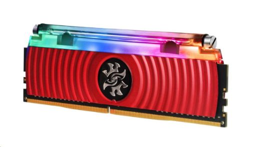 Obrázek DIMM DDR4 8GB 3000MHz CL16 (KIT 1x8GB) ADATA SPECTRIX D80 RGB, Hybrid Cooling, Single Box, Red