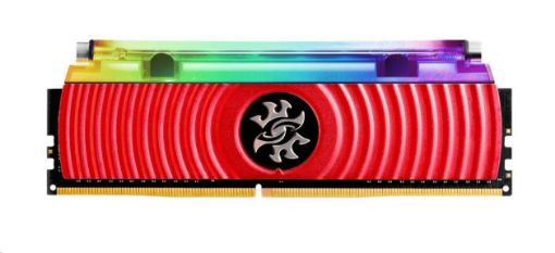 Obrázek DIMM DDR4 32GB 3200MHz CL16 (KIT 2x16GB) ADATA SPECTRIX D80 RGB, Hybrid Cooling, Dual Box, Red