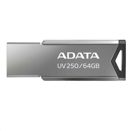 Obrázek ADATA Flash Disk 64GB UV250, USB 2.0 Dash Drive, stříbrná