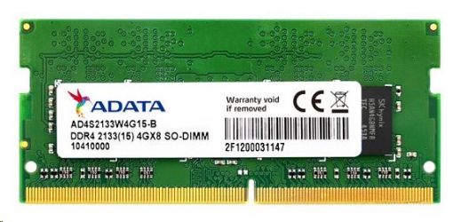 Obrázek SODIMM DDR4 4GB 2133MHz CL15 ADATA, 512x8, Bulk