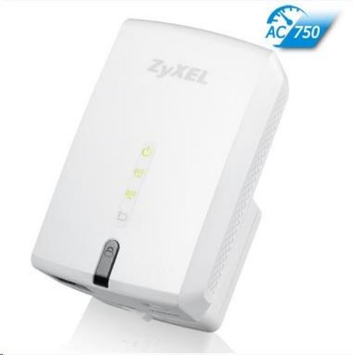 Obrázek Zyxel WRE6505 v2 Wireless AC750 Range Extender, 1x 10/100 RJ45, repeater přímo do zásuvky