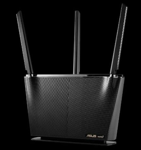 Obrázek ASUS RT-AX68U Wireless AX27000 Wifi 6 Router, 4x gigabit RJ45, 1x USB3.0, 1x USB2.0