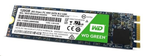 Obrázek BAZAR VADNE - WD GREEN SSD WDS120G1G0B 120GB M.2, (R:540, W:430MB/s)