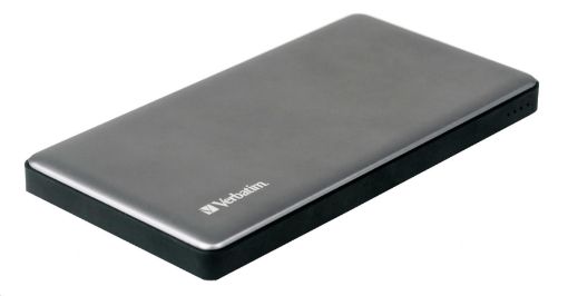 Obrázek VERBATIM Powerbanka 10000mAh Quick Charge, 2xUSB-A QC 3.0 a 1x USB-C, stříbrná, kovová