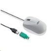 Obrázek FUJITSU myš M530 USB - 1200dpi Laser Mouse Combo - redukce USB PS2, 3 button Wheel Mouse with Tilt-Wheel-Function - BÍLÁ