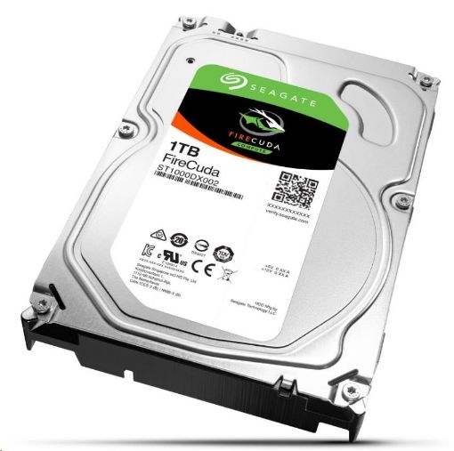 Obrázek SEAGATE SSHD FIRECUDA, Hybrid HDD 1TB SATAIII/600, 64MB cache, 8GB SSD, 3.5''; recertified