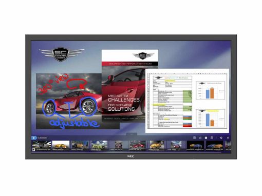 Obrázek NEC LFD 55" MuSy P554 SST MultiTouch LCD S-PVA LED,1920 x 1080,700cd,1200:1,8ms,DP+HDMI+DVI+VGA,audio 2x10W