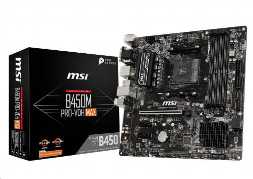 Obrázek MSI MB Sc AM4 B450M PRO-VDH MAX, AMD B450, 4xDDR4, VGA, mATX