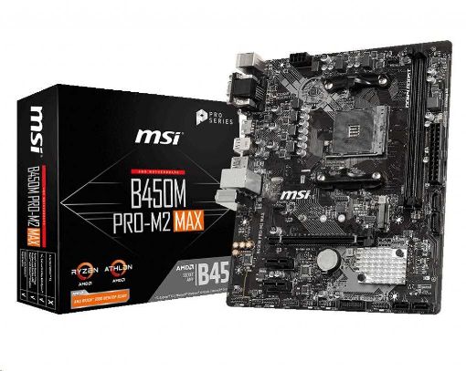 Obrázek MSI MB Sc AM4 B450M PRO-M2 MAX, AMD B450, VGA, 2xDDR4, mATX