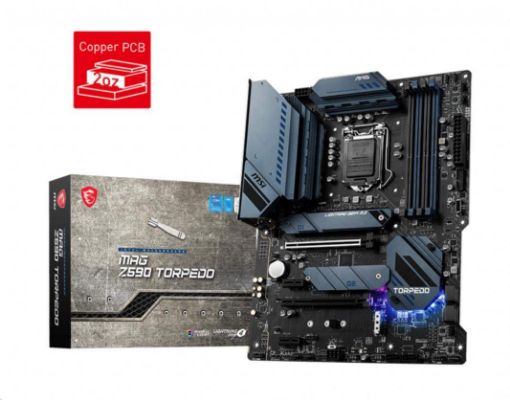 Obrázek MSI MB Sc LGA1200 MAG Z590 TORPEDO, Intel Z590, 4xDDR4, 1xDP, 1xHDMI