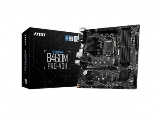 Obrázek MSI MB Sc LGA1200 B460M PRO-VDH, Intel B460, 4xDDR4, 1xHDMI, 1xDVI, 1xVGA, mATX