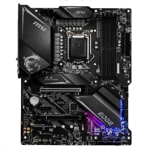 Obrázek MSI MB Sc LGA1200 MPG Z490 GAMING EDGE WIFI, Intel Z490,4xDDR4, WI-FI, VGA