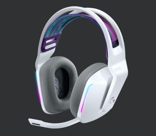 Obrázek Logitech herní sluchátka G733, LIGHTSPEED Wireless RGB Gaming Headset, EMEA, white