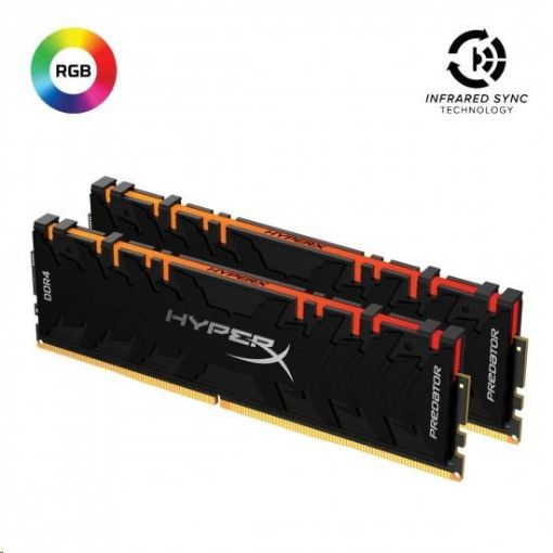 Obrázek DIMM DDR4 32GB 3600MHz CL17 (Kit of 2) KINGSTON XMP HyperX Predator RGB Black