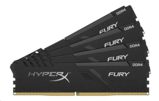 Obrázek 64GB 3000MHz DDR4 CL16 DIMM (Kit of 4) HyperX FURY Black