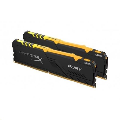 Obrázek DIMM DDR4 64GB 3466MHz CL17 (Kit of 2) KINGSTON HyperX FURY RGB Black