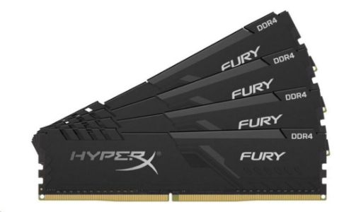 Obrázek 64GB 3466MHz DDR4 CL17 DIMM (Kit of 4) HyperX FURY Black