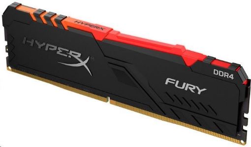 Obrázek DIMM DDR4 32GB 2666MHz CL16 KINGSTON HyperX FURY RGB Black