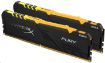 Obrázek DIMM DDR4 64GB 2666MHz CL16 (Kit of 2) KINGSTON HyperX FURY RGB Black